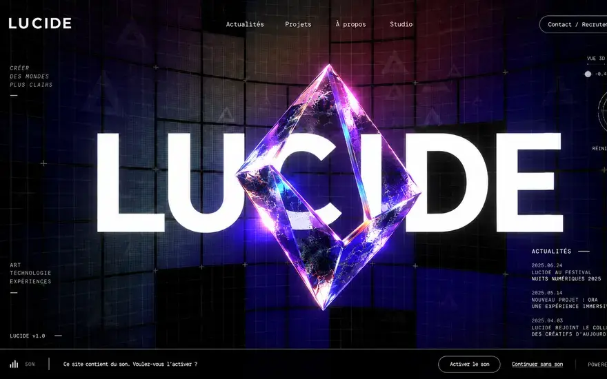 Lucide — vue 1 sur 3