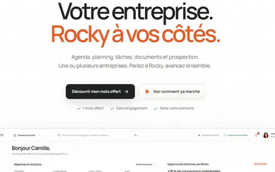 Rocky OS — vue 3 sur 3